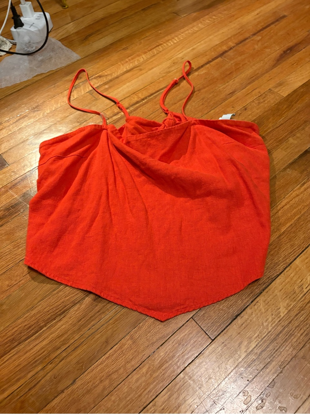 a new day Orange Red Spaghetti Strap Camisole